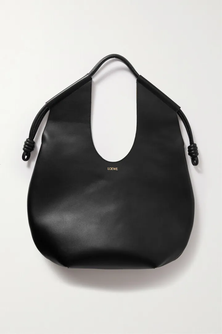 Loewe - Paseo Knotted Leather Tote - Black