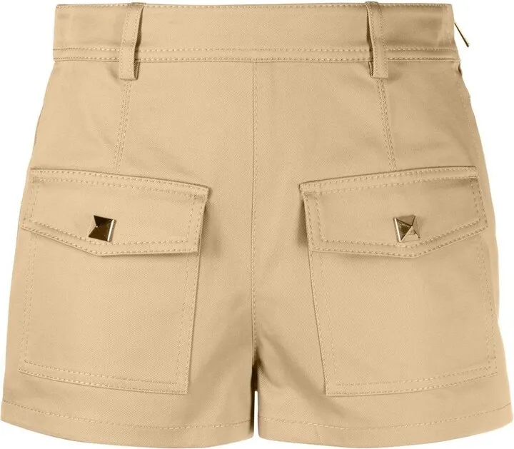 Stretch-Cotton Low-Rise Shorts