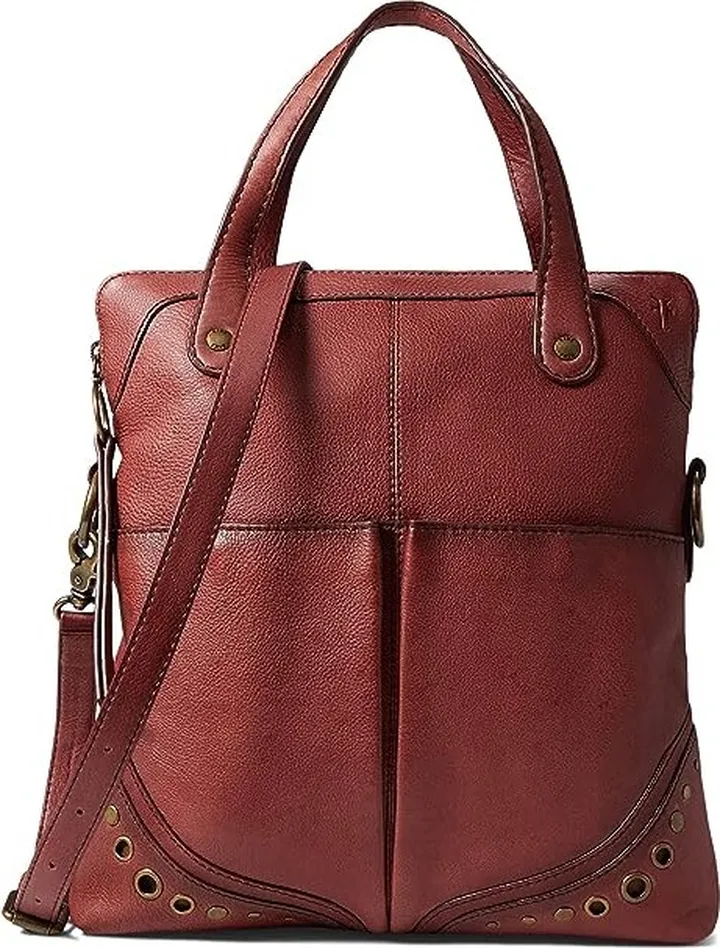 Frye Zuri Convertible Shopper (Burgundy) Handbags
