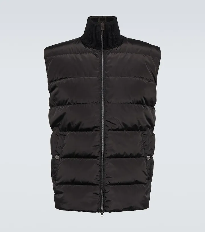 Padded wool vest