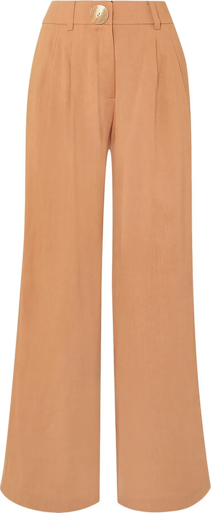 Eddie pleated chambray wide-leg pants