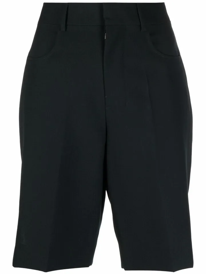 Mid-Rise Tailored Shorts