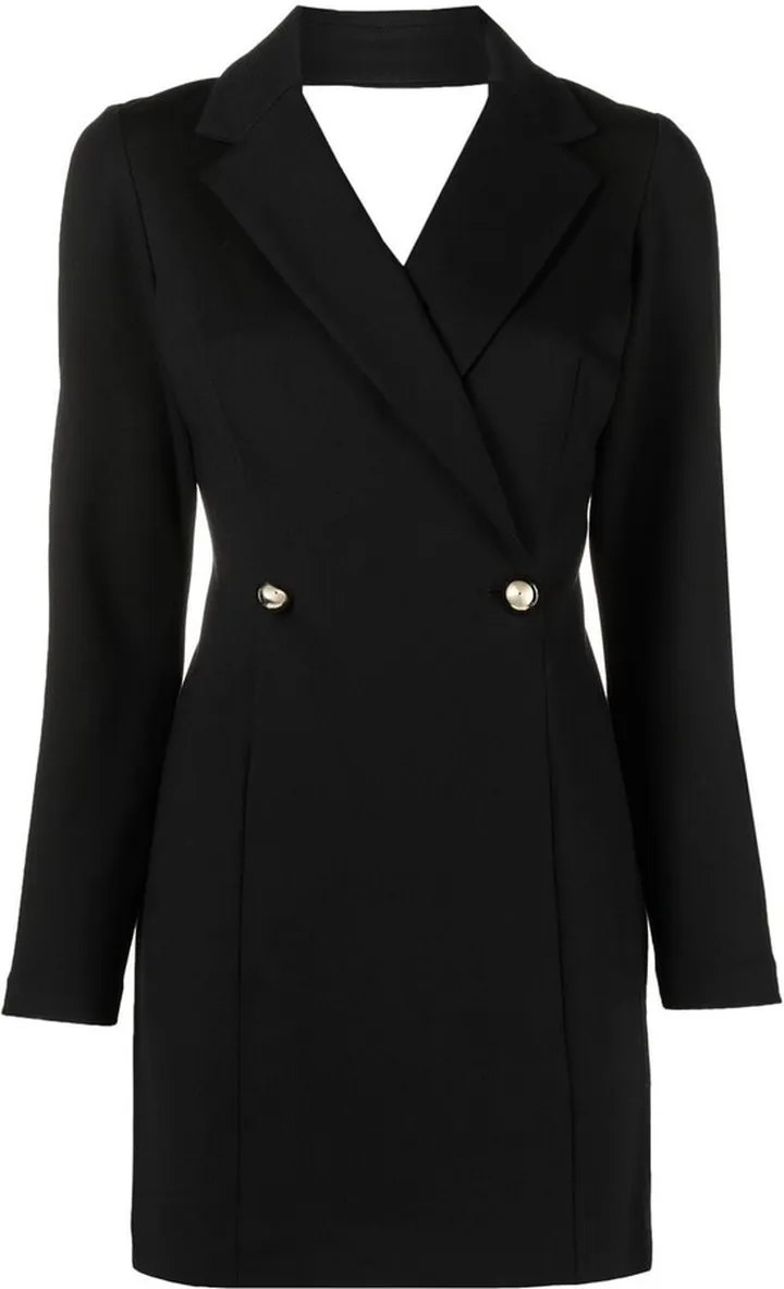 Double-Breasted Mini Blazer Dress