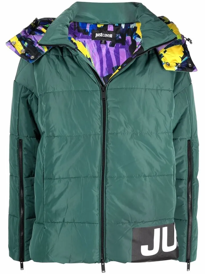 Logo-Print Padded Jacket