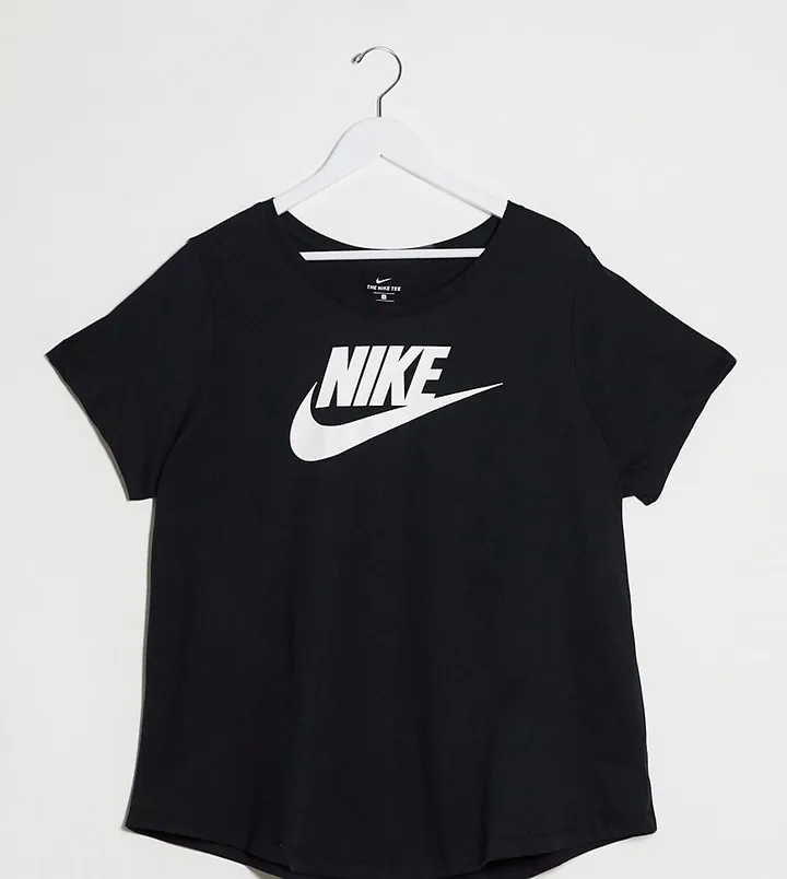 Nike Plus Futura logo t-shirt in black