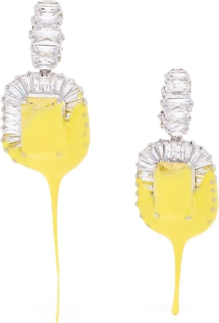Diamond Dip clip-on earrings