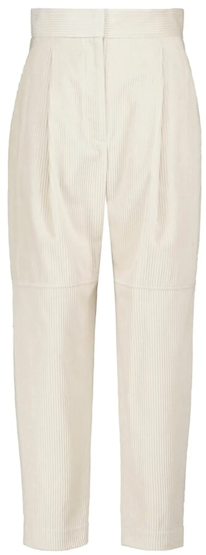 High-rise corduroy tapered pants