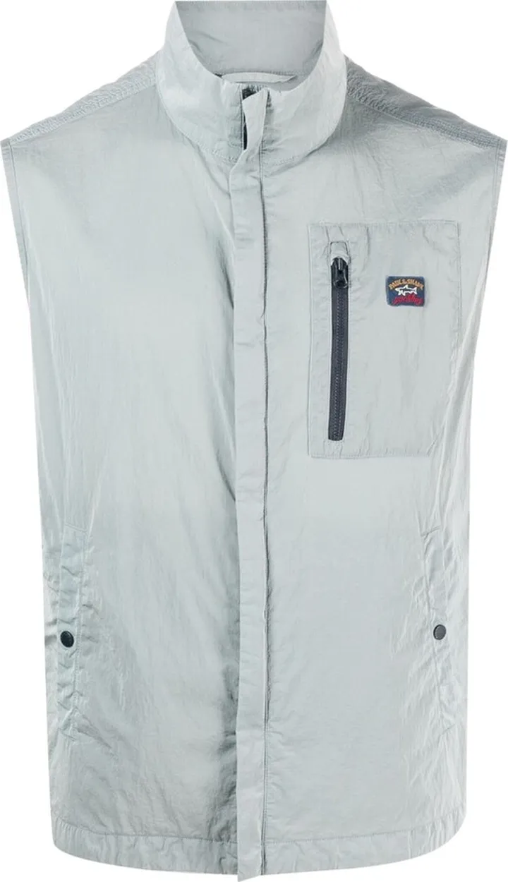 Zipped High Neck Gilet