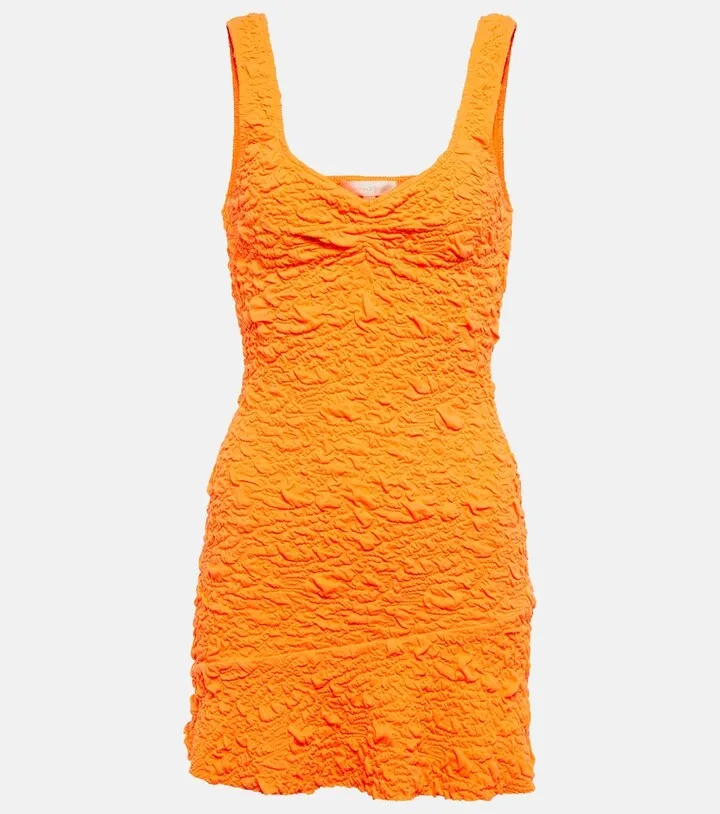 Bartlette crinkled minidress