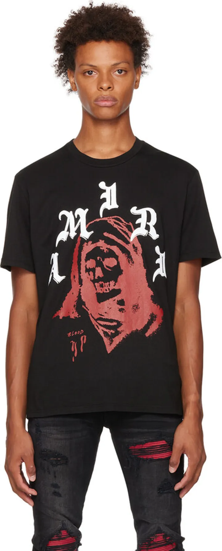 AMIRI Black Wes Lang Edition Solar Kings T-Shirt