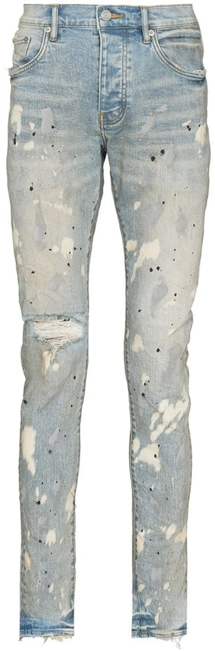 Acid Bleach-Effect Skinny Jeans