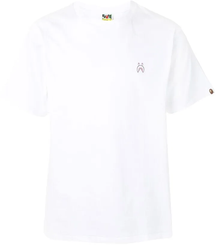 Shark embroidered short sleeved T-shirt