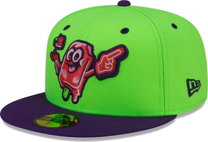 Men's New Era Green Beloit Sky Carp Copa De La Diversion 59FIFTY Fitted Hat