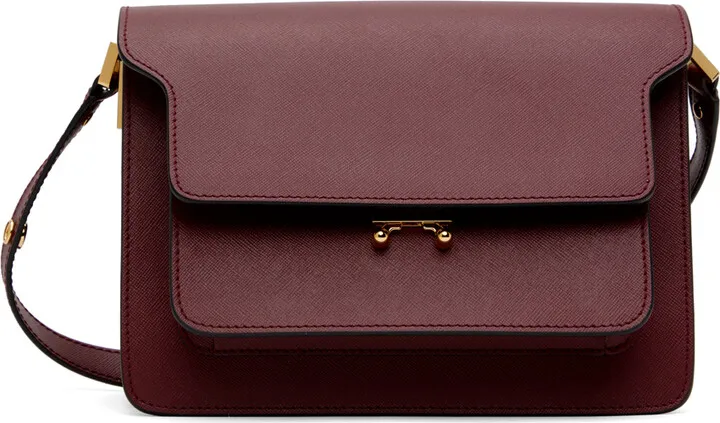 Marni Burgundy Medium Trunk Bag