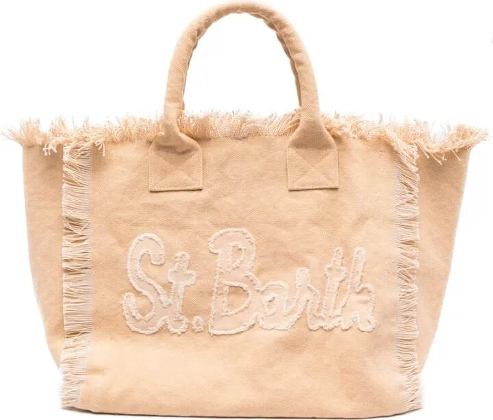 Vanity logo-patch tote bag