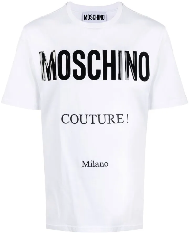 logo-print organic cotton T-shirt