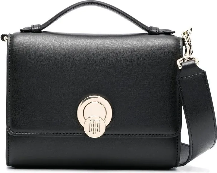Chic logo-plaque crossbody bag