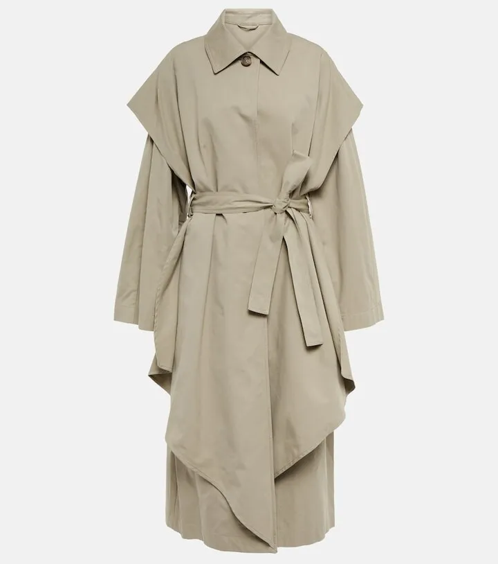 Cotton-blend trench coat