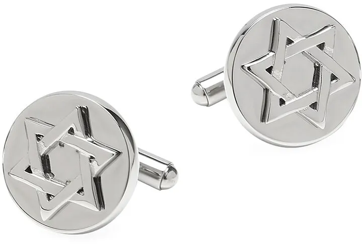 Ox & Bull Trading Co. Star of David Stainless Steel Cufflinks