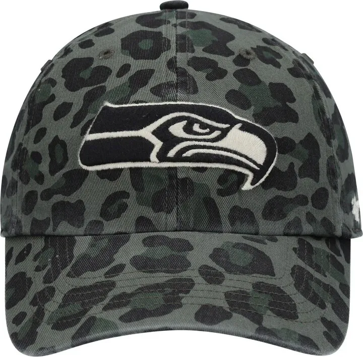 Women's '47 Green Seattle Seahawks Bagheera Clean Up Allover Adjustable Hat
