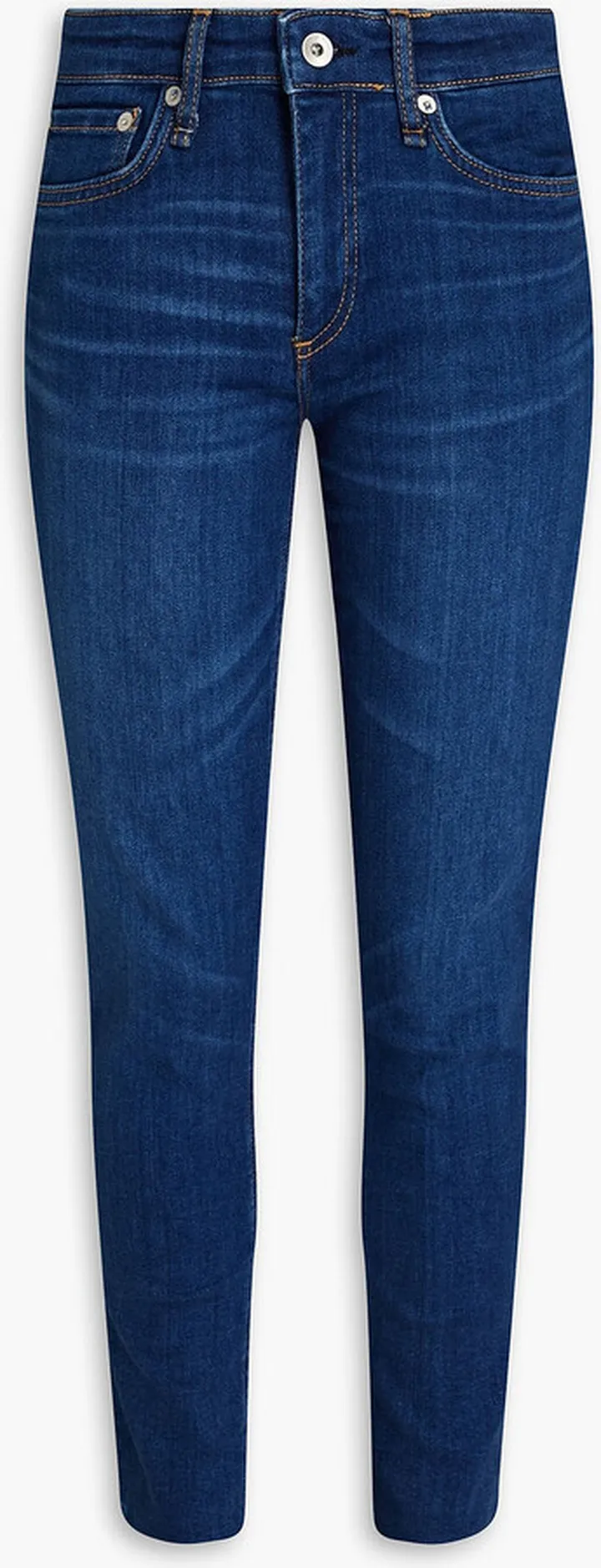 Cate faded mid-rise skinny jeans