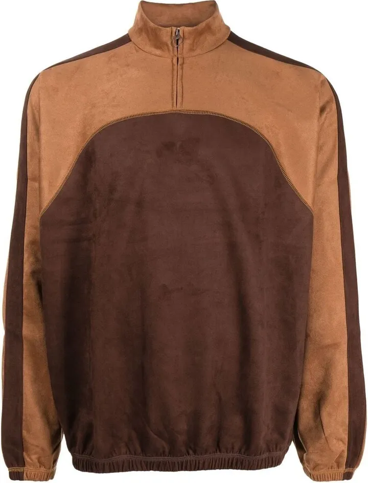 Faux-Suede Bomber Jacket