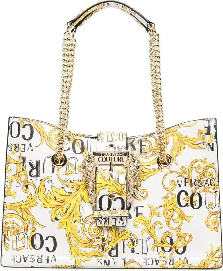 Barocco print tote bag
