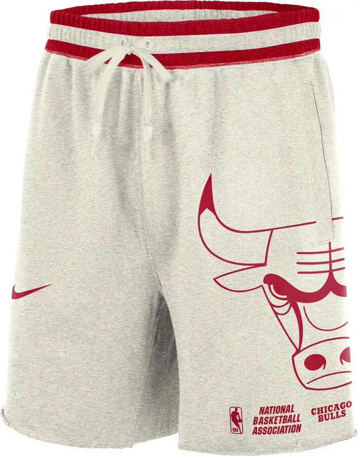 Chicago Bulls Courtside Nike Men's NBA Fleece Shorts in Grey