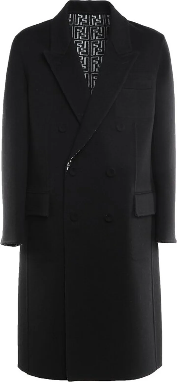Fendi Reversible Monogram Double-Breasted Coat