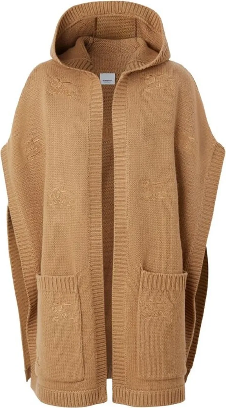 Burberry Wool-Cashmere Hooded Cape