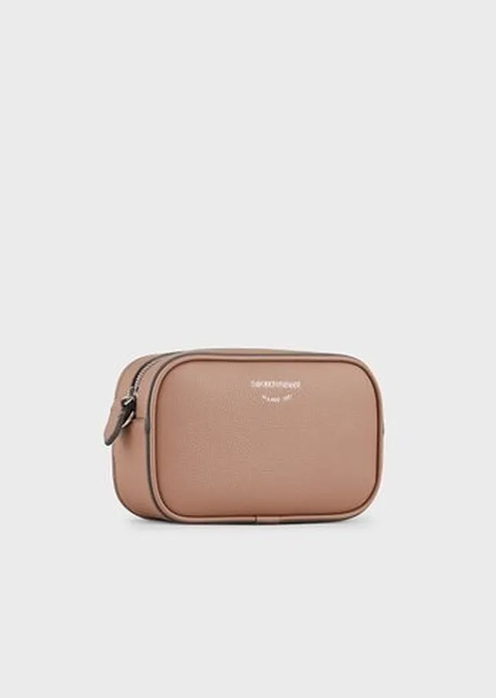 Deer-print camera case with shoulder strap