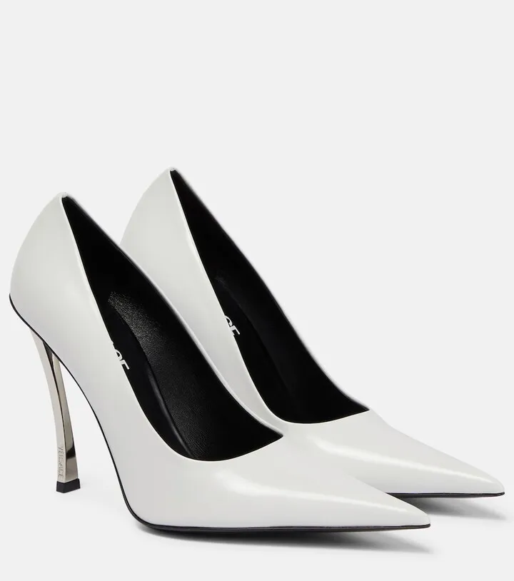 Pin-Point leather pumps