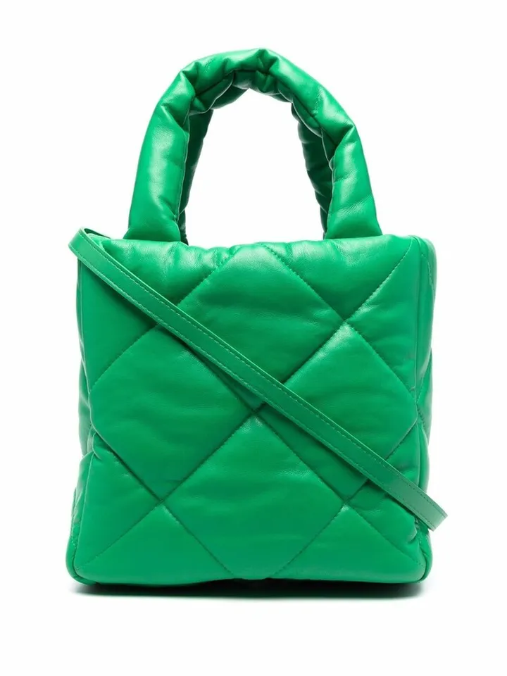 Diamond-Quilted Tote Bag