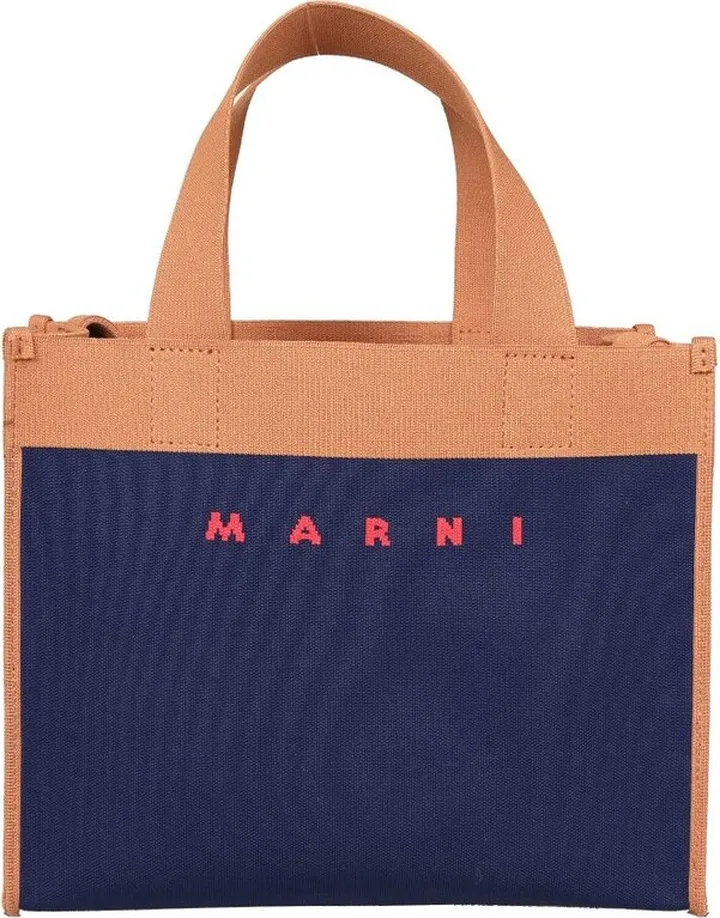 Marni Logo-Jacquard Small Tote Bag
