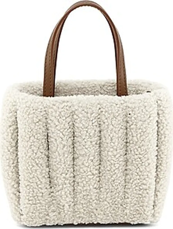 THEMOIRe Aria Mini Faux Shearling Tote