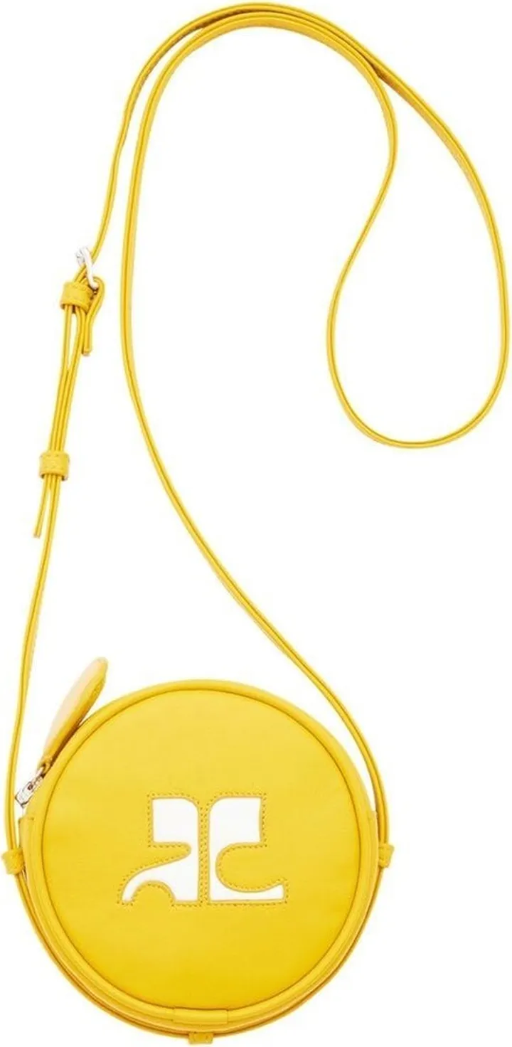 Circle logo-patch shoulder bag