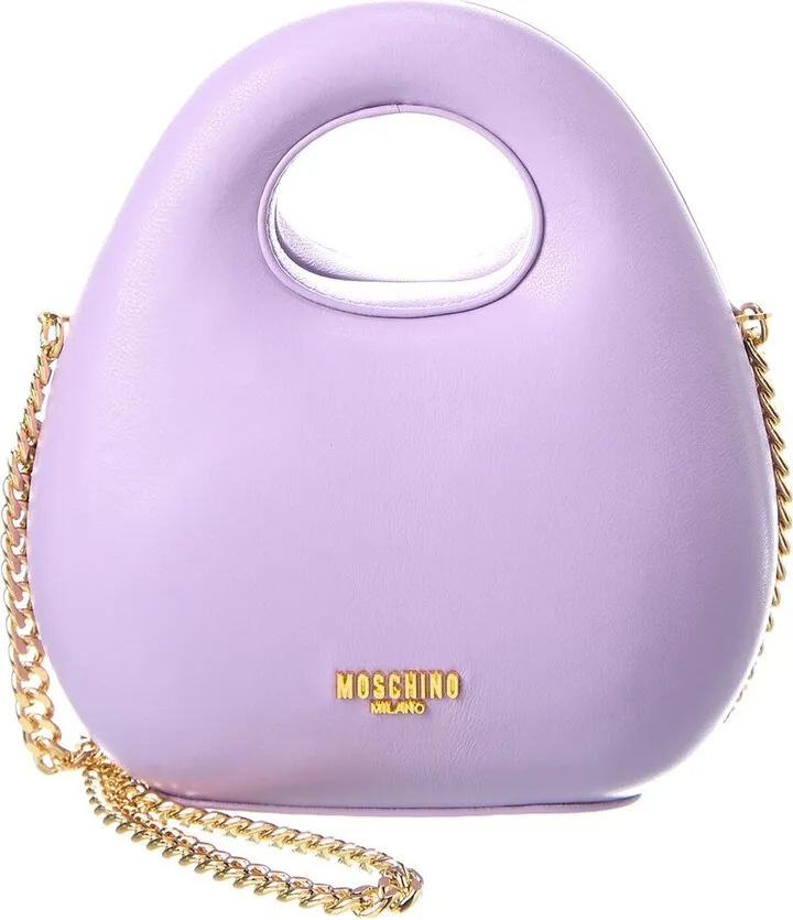 Moschino Logo Leather Crossbody