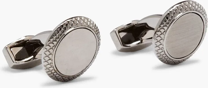 Gunmetal-tone cufflinks