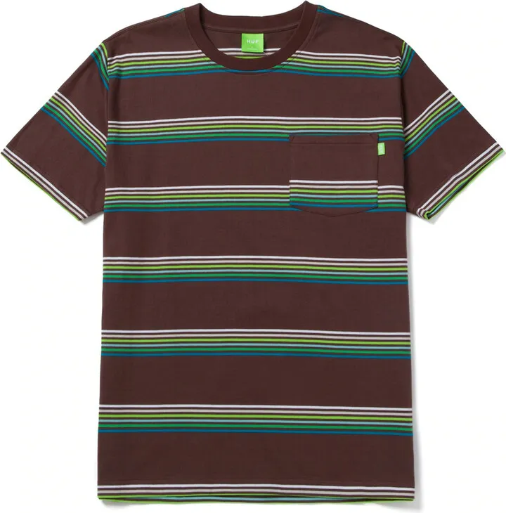 HUF Bolinas Stripe Mens Pocket Tee