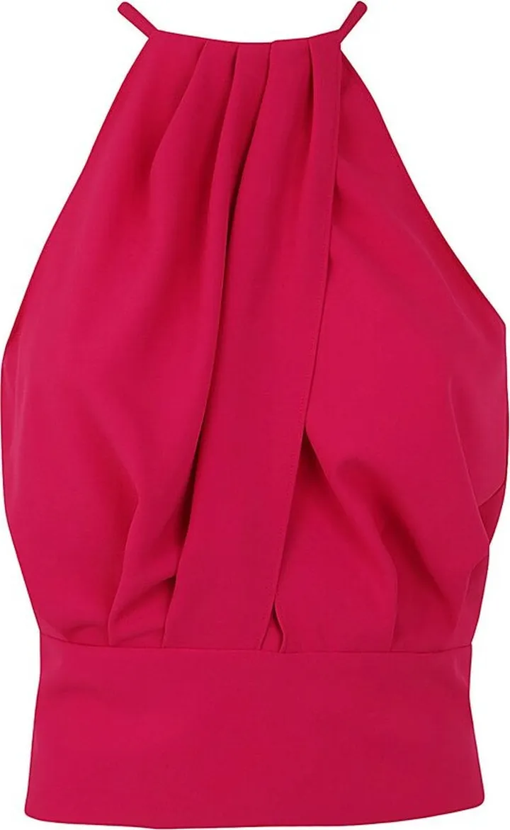 Pinko Sleeveless Draped Halterneck Top