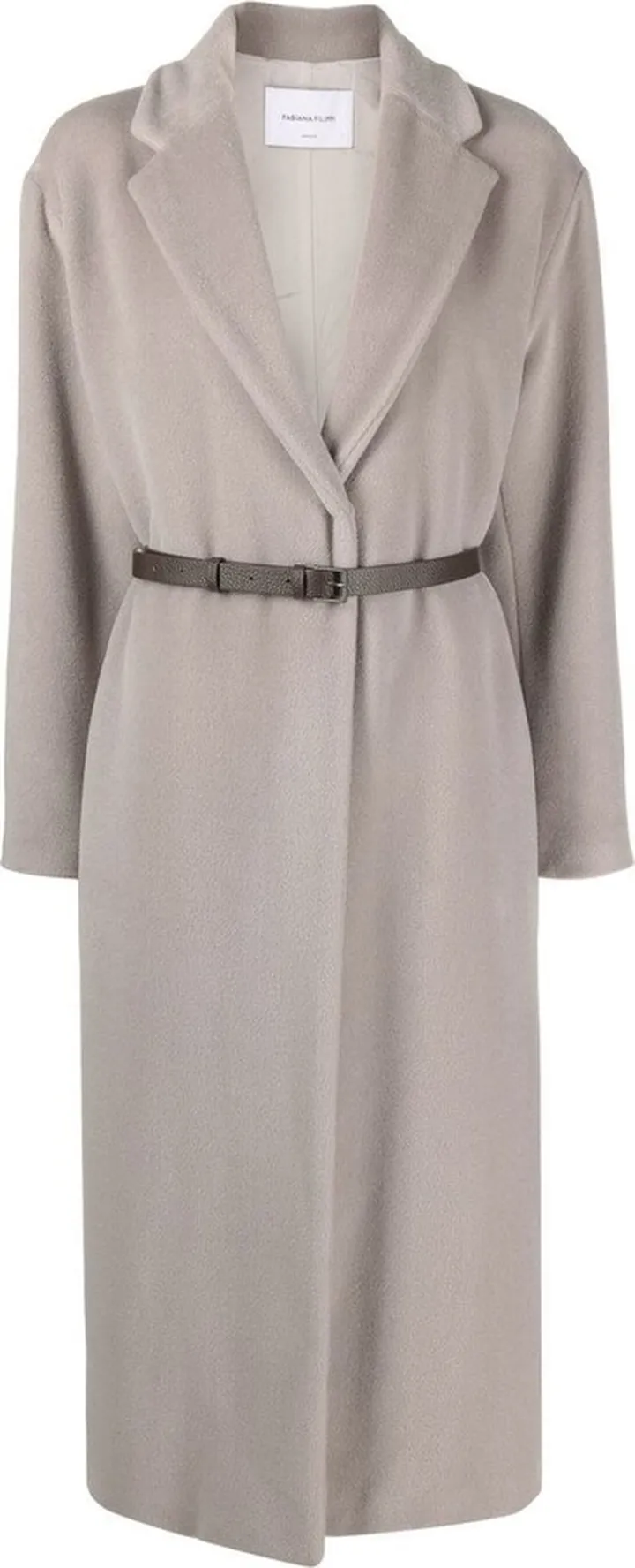 Belted Virgin-Wool Coat