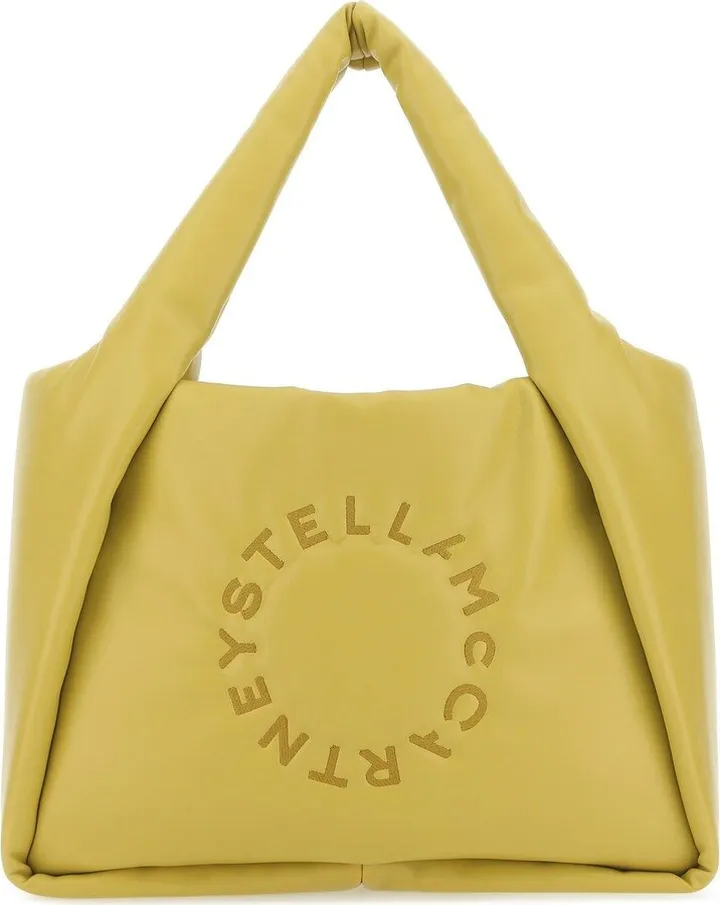 Logo Embroidered Puffy Tote Bag