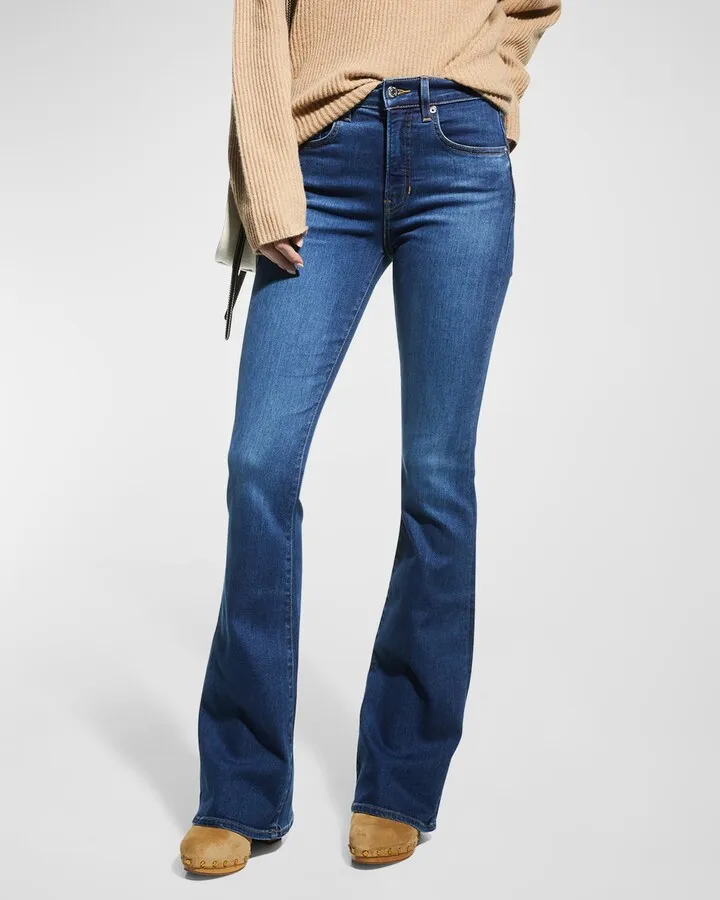 Beverly High-Rise Skinny Flare Jeans