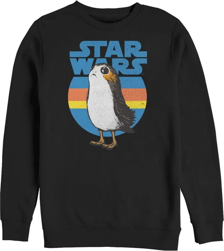 Men's Star Wars The Last Jedi Retro Porg Sweatshirt - Black - Medium