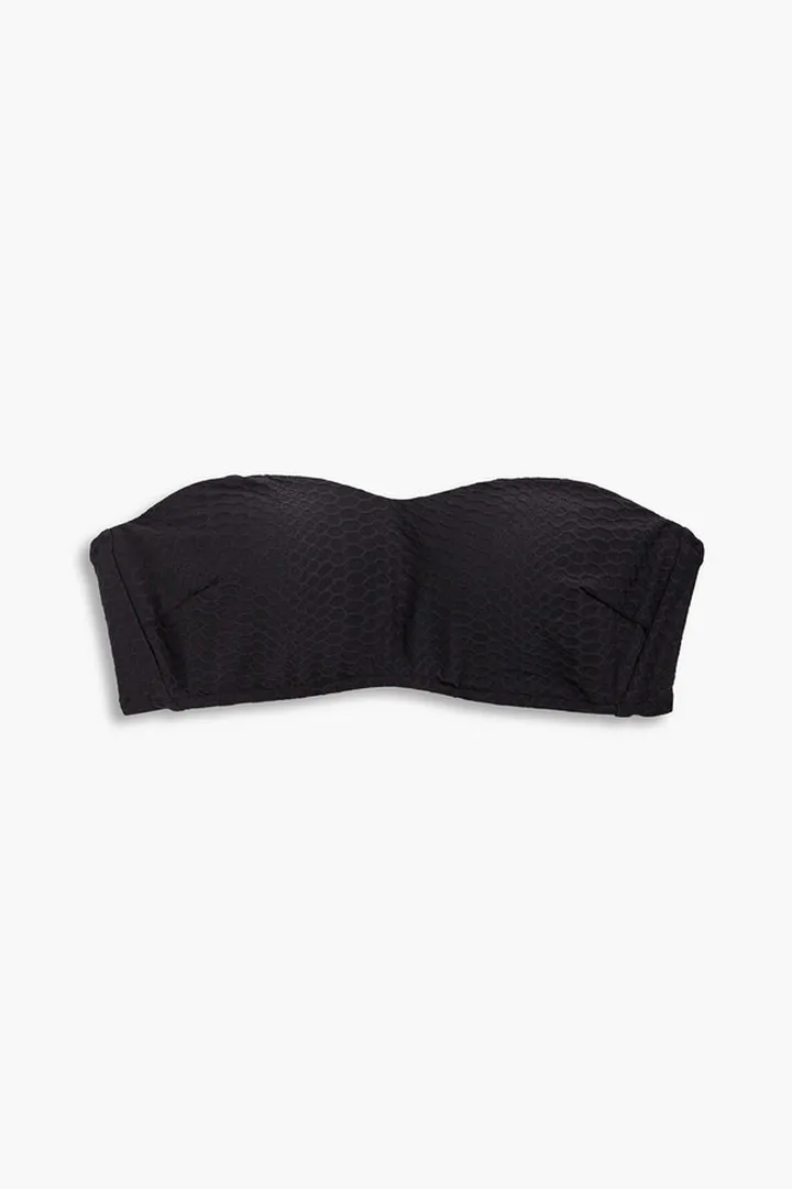 Cloqué bandeau bikini top