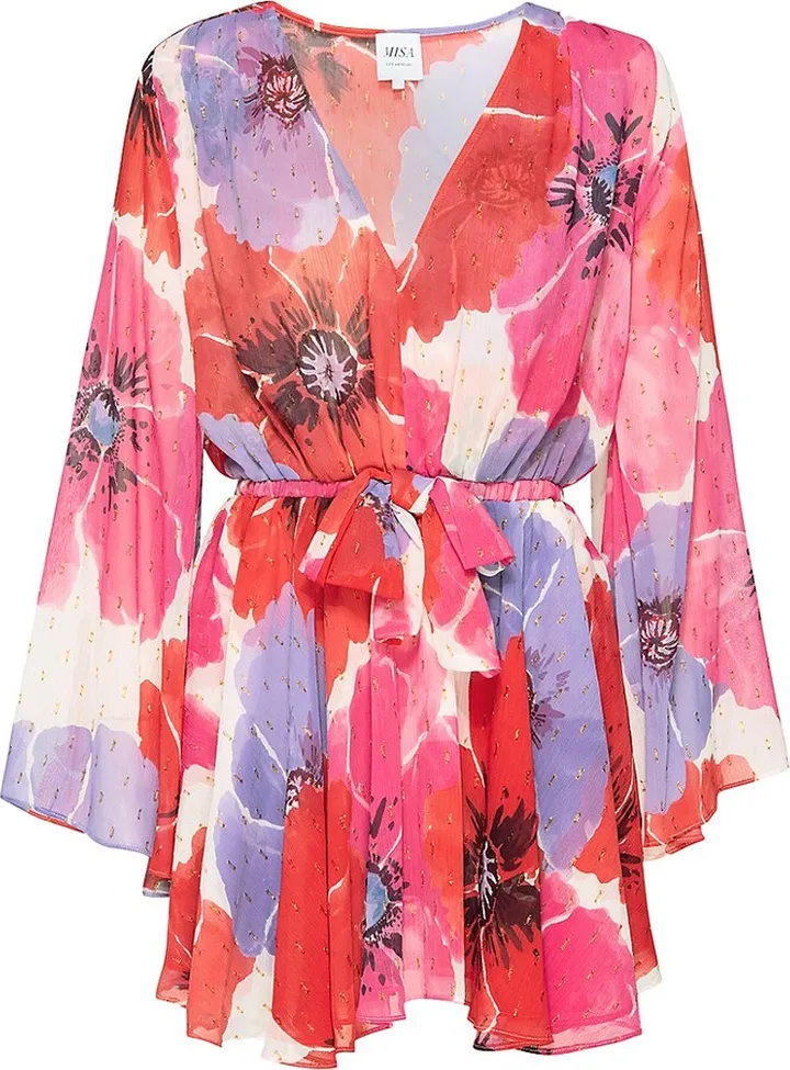 Kaia Floral Drawstring Minidress