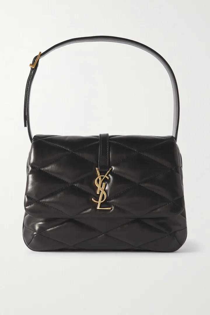 SAINT LAURENT - Le 57 Quilted Leather Shoulder Bag - Black