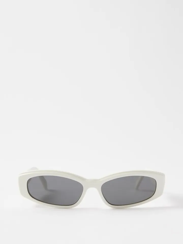 Bold Story Oval Acetate Sunglasses