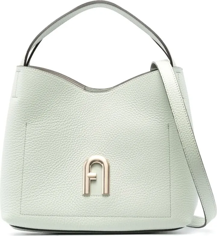 Primula leather tote bag