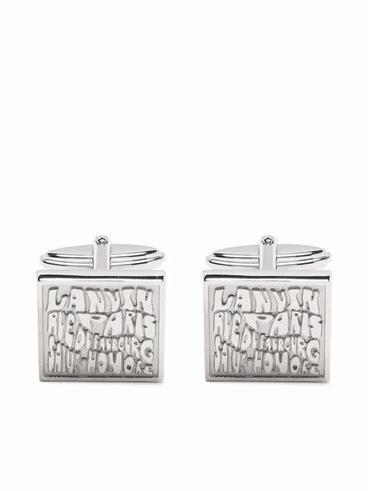 Engraved-Logo Cufflinks